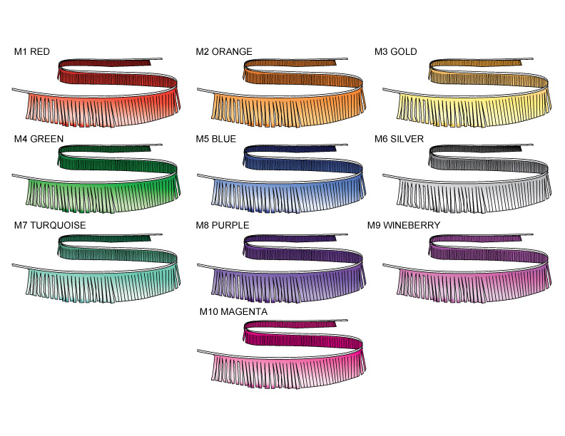 metallic fringe pennant streamers and flags
