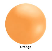 big jumbo orange advertising balloon