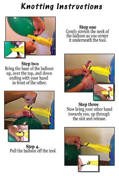 ihow to tie a knot in a balloon