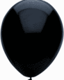 black latex balloons