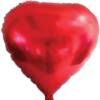 RED HEART FOIL BALLOON