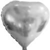 SILVER HEART FOIL BALLOON