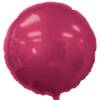 BURGUNDY ROUND FOIL BALLOON