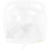 WHITE SQUARE FOIL BALLOON